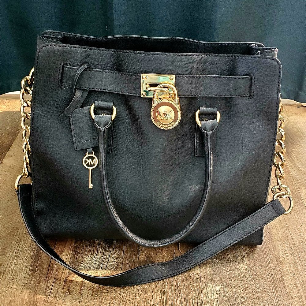 Michael Kors Hamilton Large North South Tote - Black